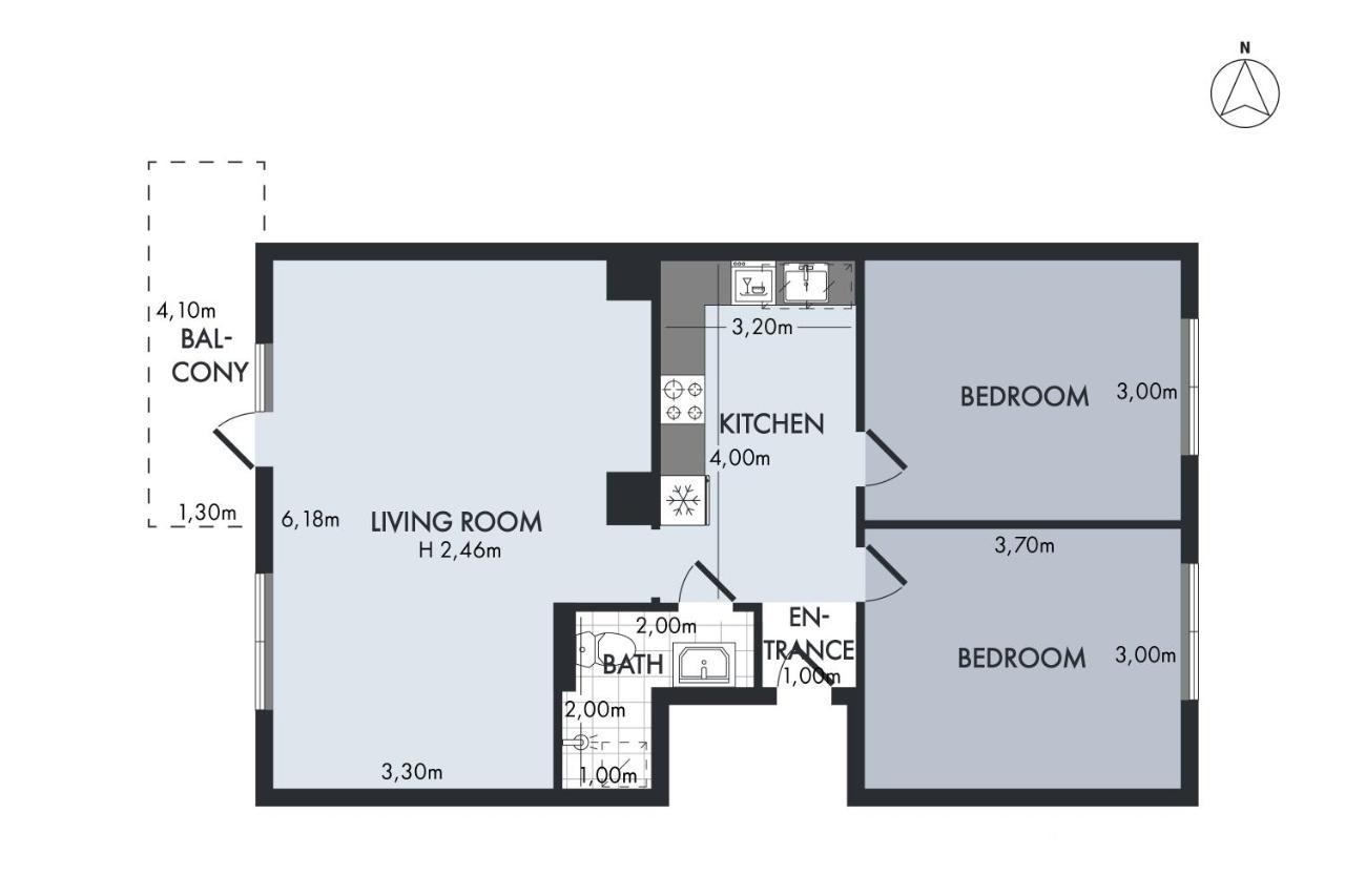 Sanders Charm - Amazing Two-Bedroom Apartment With Shared Garden Copenhague Exterior foto